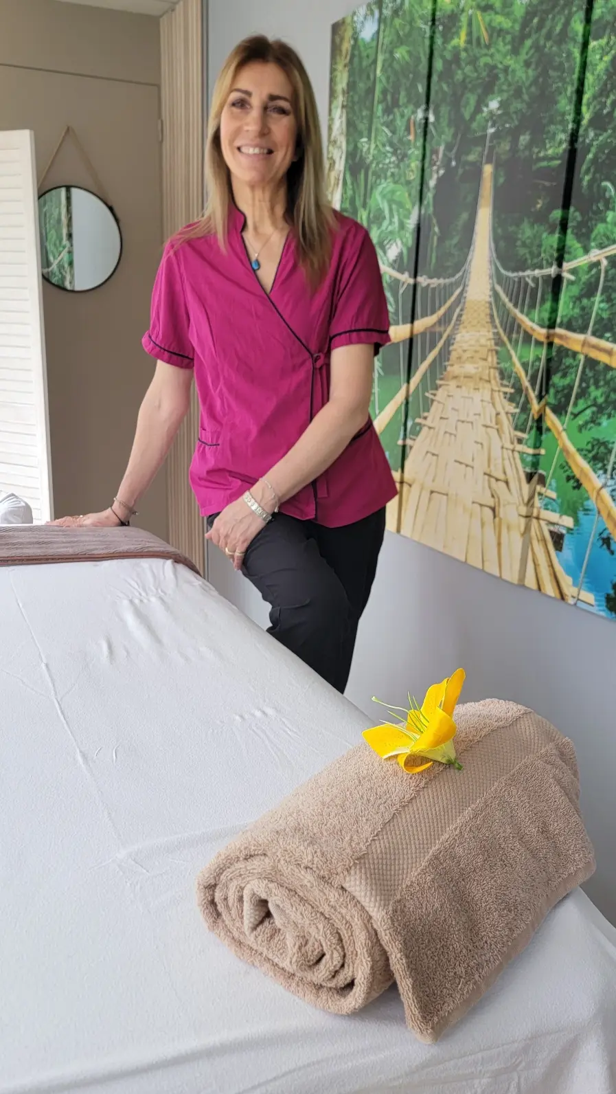 une praticienne bien être certifiée